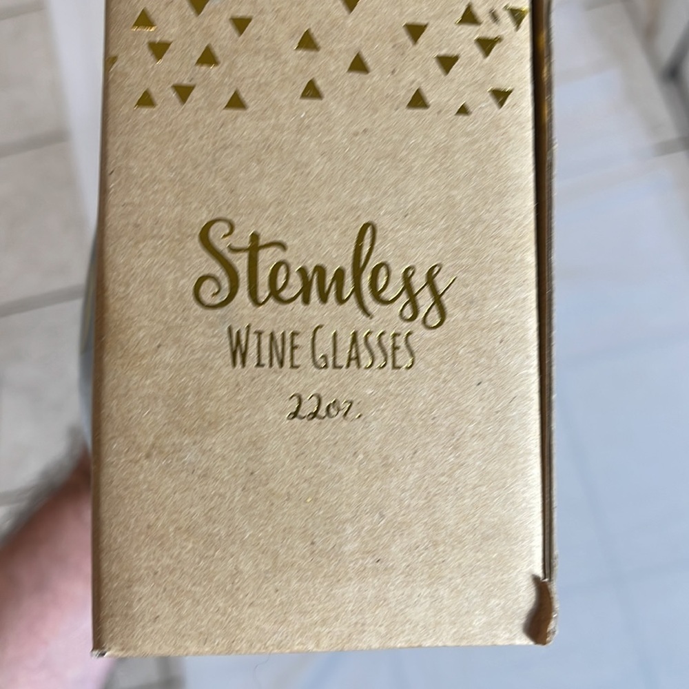 Stemless wine glass tumblers 2 piece set 22 oz. - Picture 5 of 6
